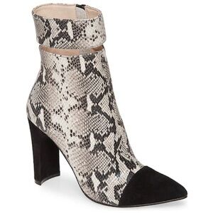 42 Gold Kiki boot snakeskin & black